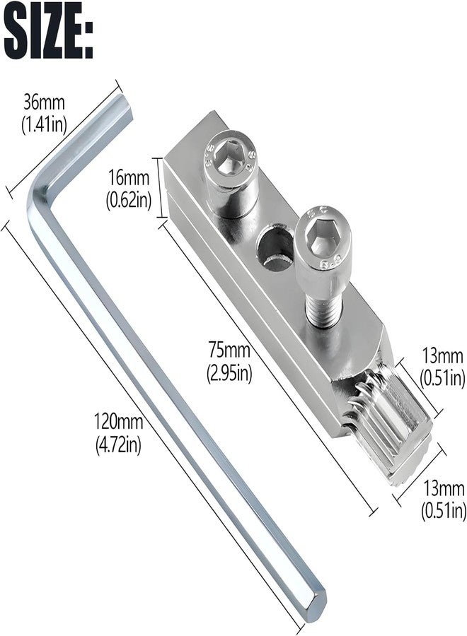 KONSSEE Broken Pipe Extractor Tool, Broken Faucet Removal Tool, Broken Faucet Extractor, Pipe Extractor, Tap Extractor, Faucet Removal Tool, Pipe Extractor Set, For Damaged Faucet Water Pipe Remover - Image 2